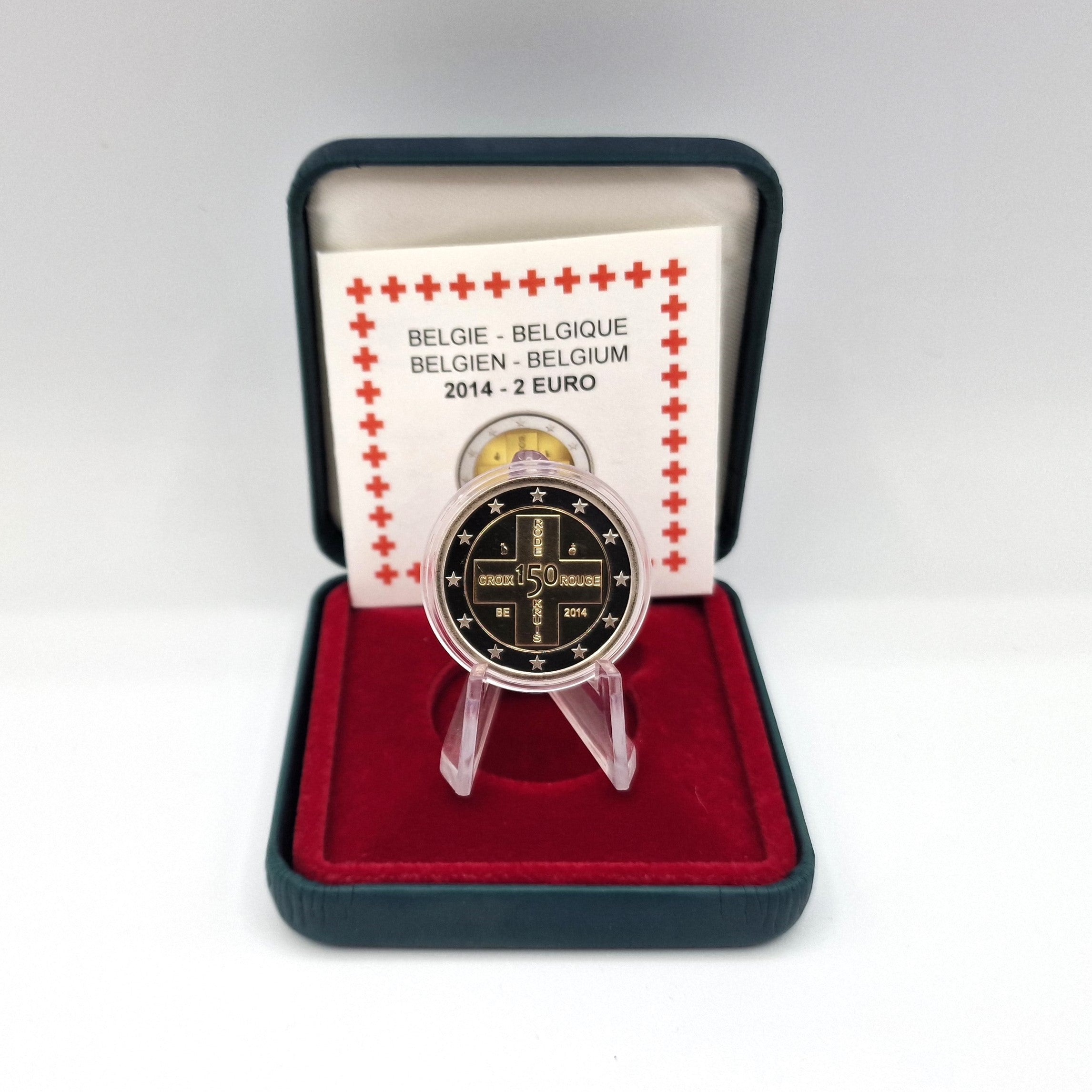 2014 Cruz Vermelha - 2€ Bélgica Proof